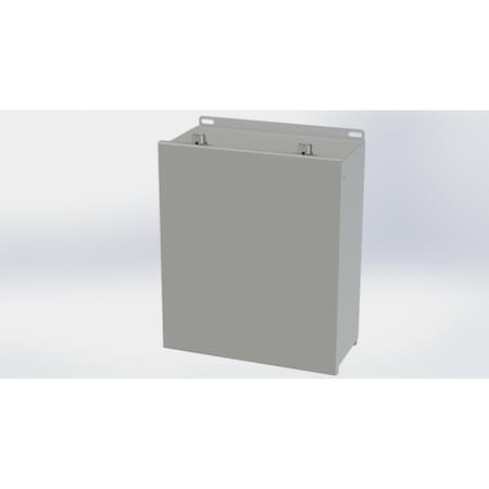 Saginaw Control & Engineering Screw Clamps Electrical Enclosures, 14.13 in H, 6 in D, 12 in W, NEMA 3R, 4, 12, 13, Carbon Steel SCE-1412CHSNF